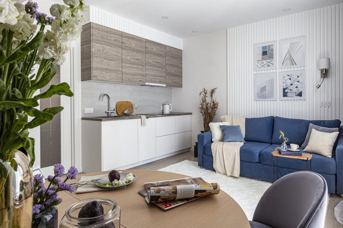 Kényelmes erkély, látványos fürdőszoba - otthonos kis egyszobás lakás 31m2-en