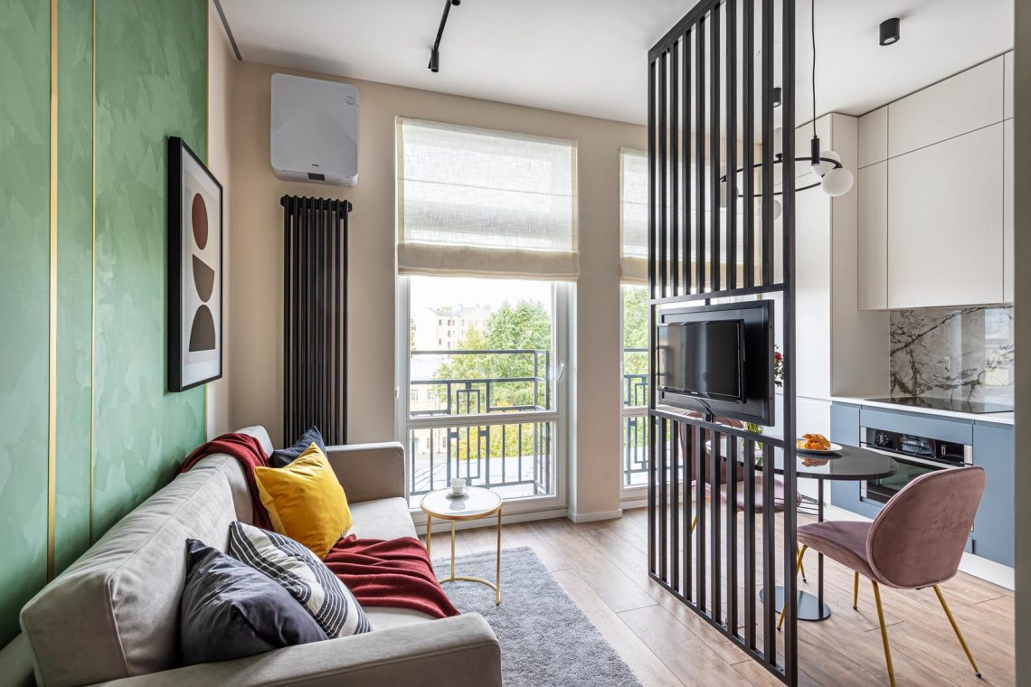 Minden ami a kényelemhez kell 41m2-en - modern, dekoratív berendezés kis lakásban