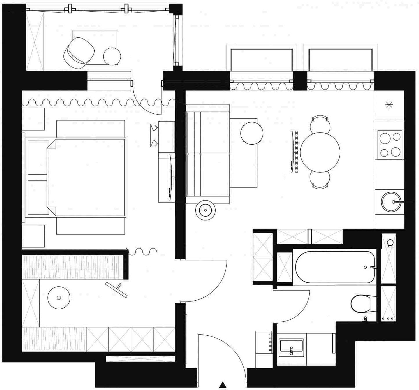 Minden ami a kényelemhez kell 41m2-en - modern, dekoratív berendezés kis lakásban