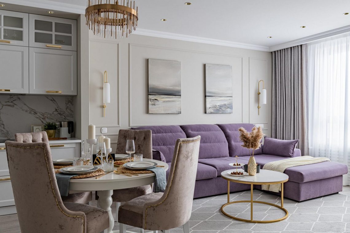 Visszafogott, otthonos elegancia négyszobás lakásban - modern klasszikus lakberendezés 94m2-en