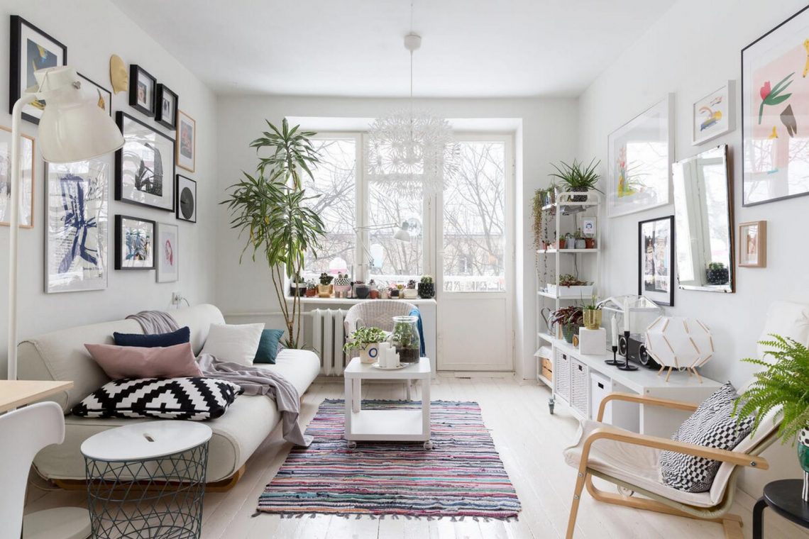 Fiatal hölgy maga újította fel olcsón és ízlésesen 41m2-es otthonát - egyszerű skandináv stílus sok fehérrel