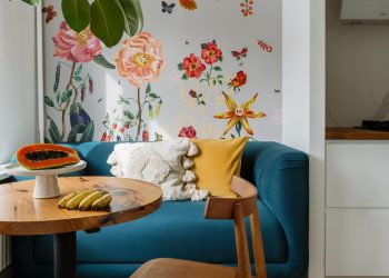 Mediterrán elemek, skandináv stílus és funkcionalitás 32m2-en