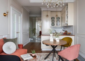 Fiatal nő szépen berendezett 47m2-es otthona modern és klasszikus részletekkel