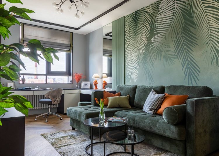 Divatos alapszín egy szépen berendezett, 50m2-es, keskeny téglalap alakú lakásban