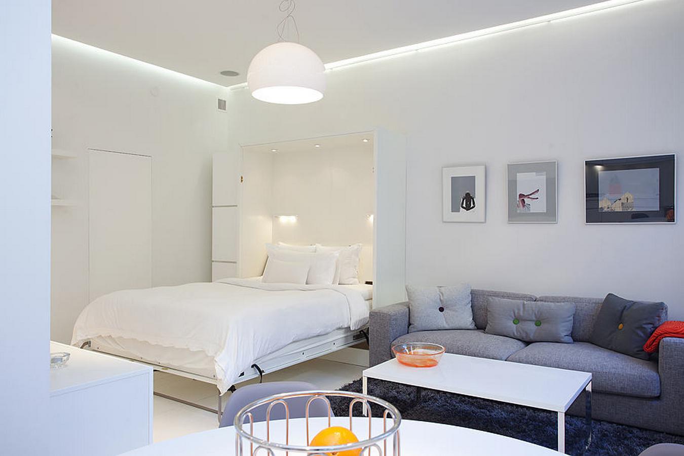 Hogyan alakítsunk ki rendezett, modern, letisztult életteret kis lakásban - 36m2, egy szobával