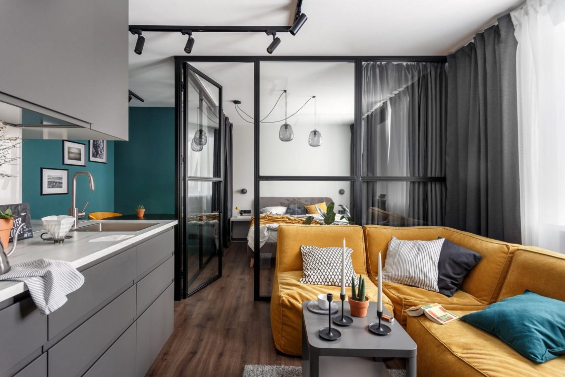 Tökéletesen kihasznált 39m2, kis lakás, mely nagyobbnak tűnik az ügyes megoldásoknak köszönhetően