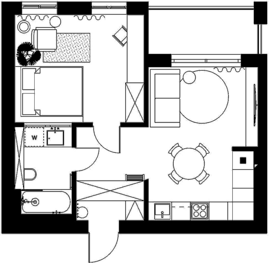 Kertvárosi 45m2-es lakás modern átalakítása és berendezése - fiatal nő és egy cica otthona