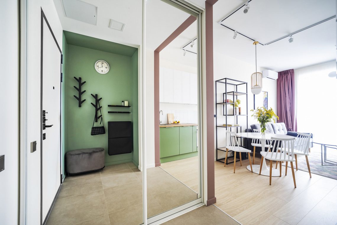 Új építésű, 40m2-es lakás gyors, olcsó berendezése két személynek, ízlésesen, praktikusan