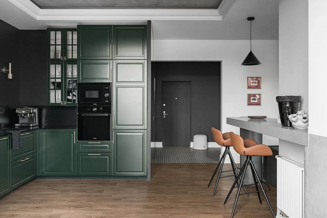 Egyedi és különleges: modern klasszikus lakberendezés 54m2-en