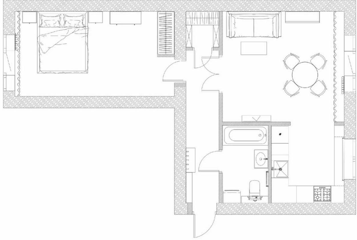 Szép, praktikus berendezés a tervező saját édesanyjának - kétszobás, 53m2-es otthon