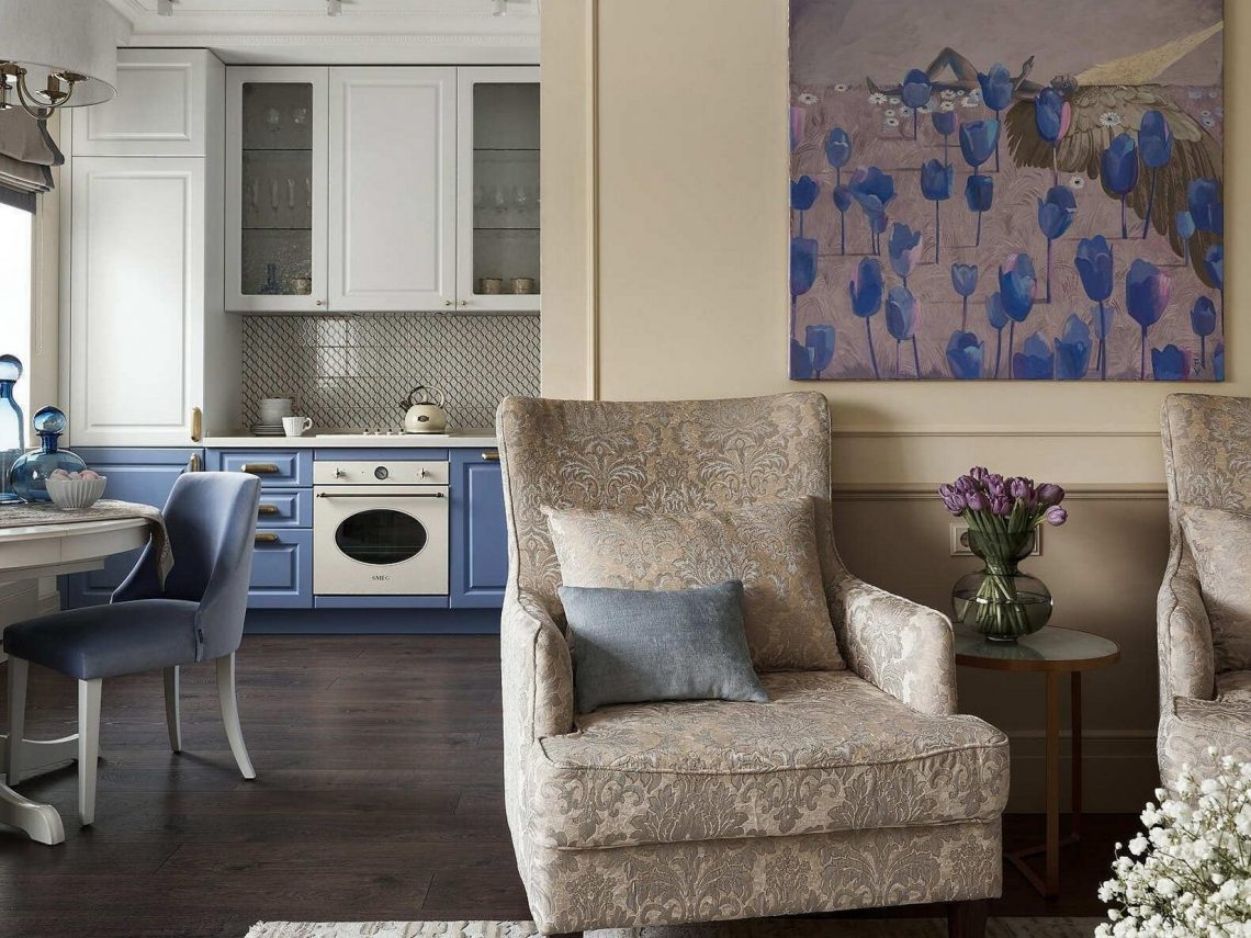 65m2 lakás átalakítása egy ötemeletes téglaházban - középkorú házaspár és egyetemista lányuk otthona