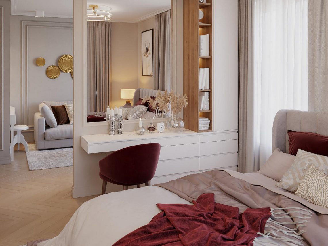 Könnyű és világos, púderes enteriőr - sebész doktornő szép otthona 45m2-en