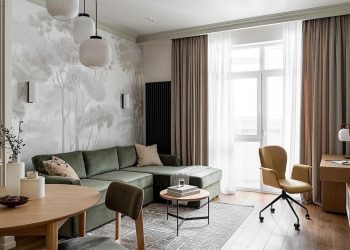 Fiatal pár otthona, ahol a pihentető és nyugodt hangulat volt a lakberendezés alapja - 57m2