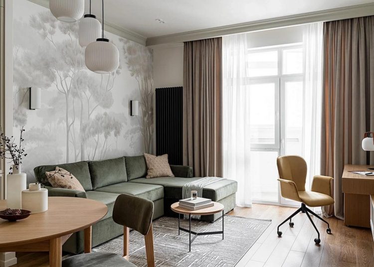 Fiatal pár otthona, ahol a pihentető és nyugodt hangulat volt a lakberendezés alapja - 57m2