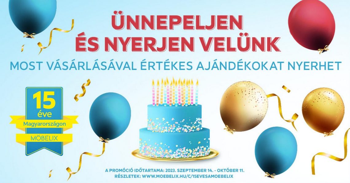 Akciók, programok, roadshow – születésnapi programok minden magyarországi Möbelix áruházban