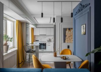 Áthelyezett falakkal kényelmesebb elosztás fiatal házaspár 57m2-es, modern stílusban berendezett lakásában