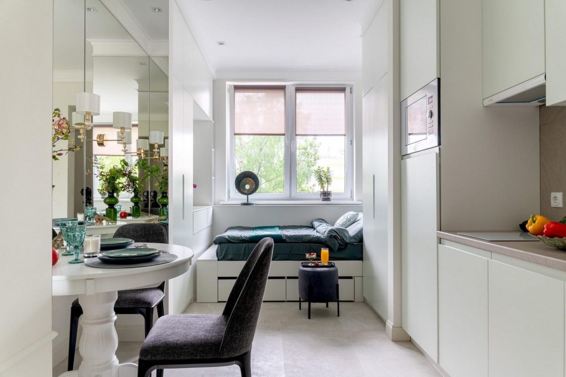 Hogyan lehet kényelmessé varázsolni egy pici 19m2-es lakást? Nézzünk meg egy remek példát