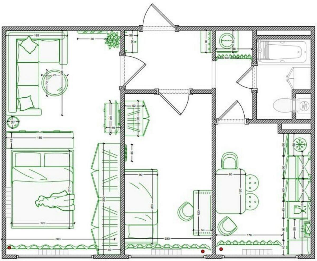 Férfi otthonának színes berendezése - 47m2-es, kétszobás lakás felújítása költségkímélő megoldásokkal