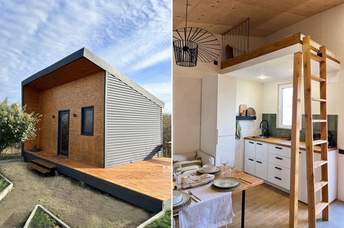 30m2-es álom-mikroházat épített magának egy fiatal pár