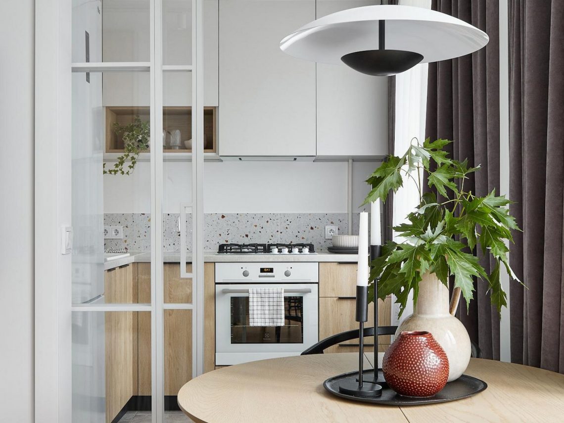 Tipikus kétszobás, 42m2-es lakás teljes áttervezése és modern berendezése