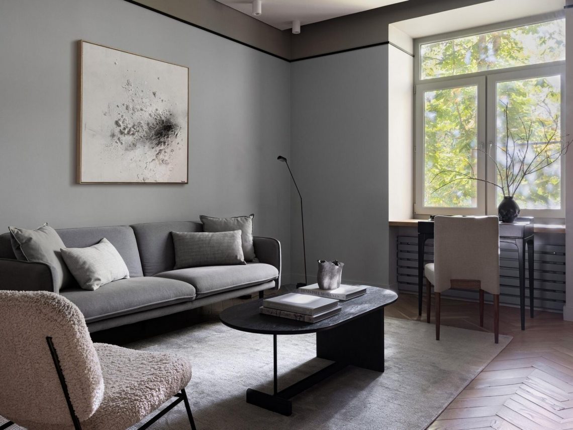 Kétgyermekes család rendezett, modern otthona - 80m2, szép, visszafogott színek a dekorációban