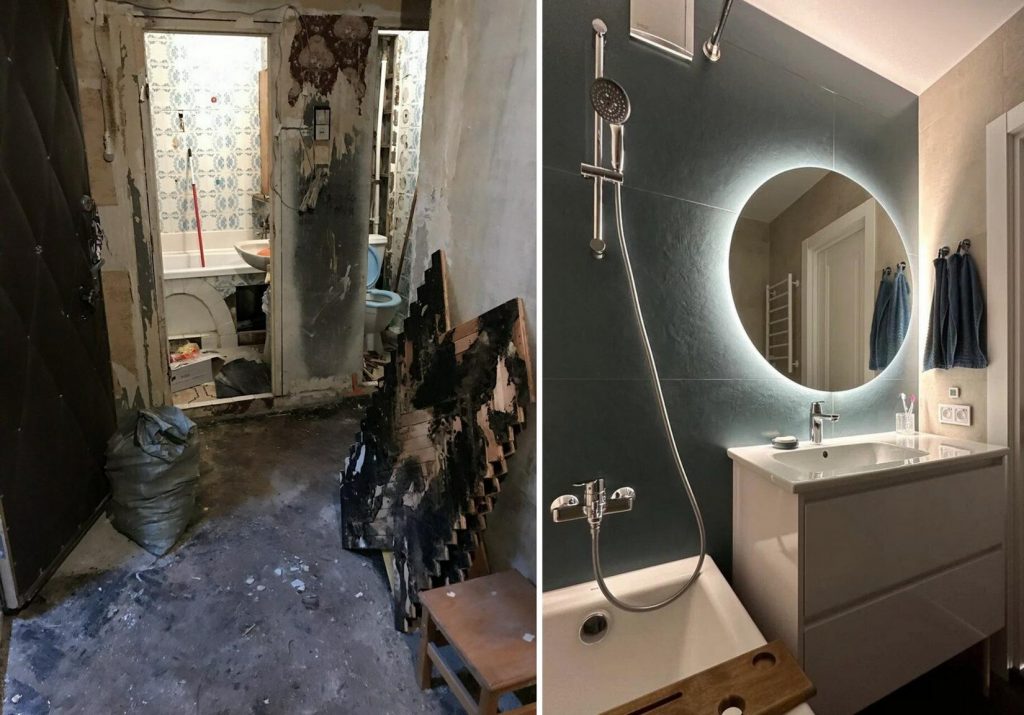 Lakótelepi lakás lepusztult fürdőszobájának szuper felújítása