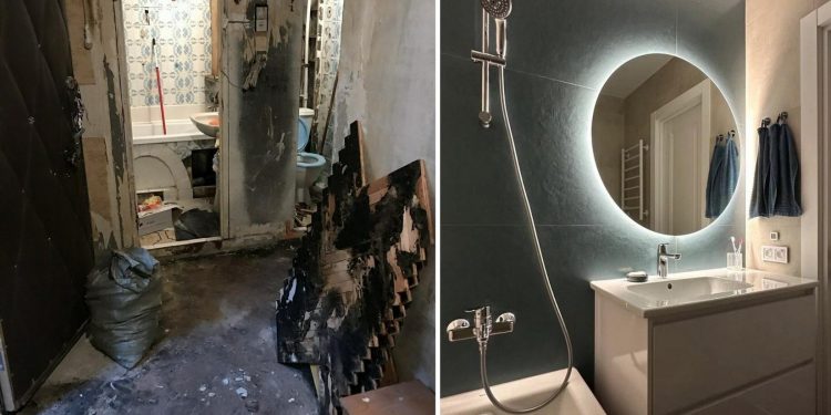 Lakótelepi lakás lepusztult fürdőszobájának szuper felújítása