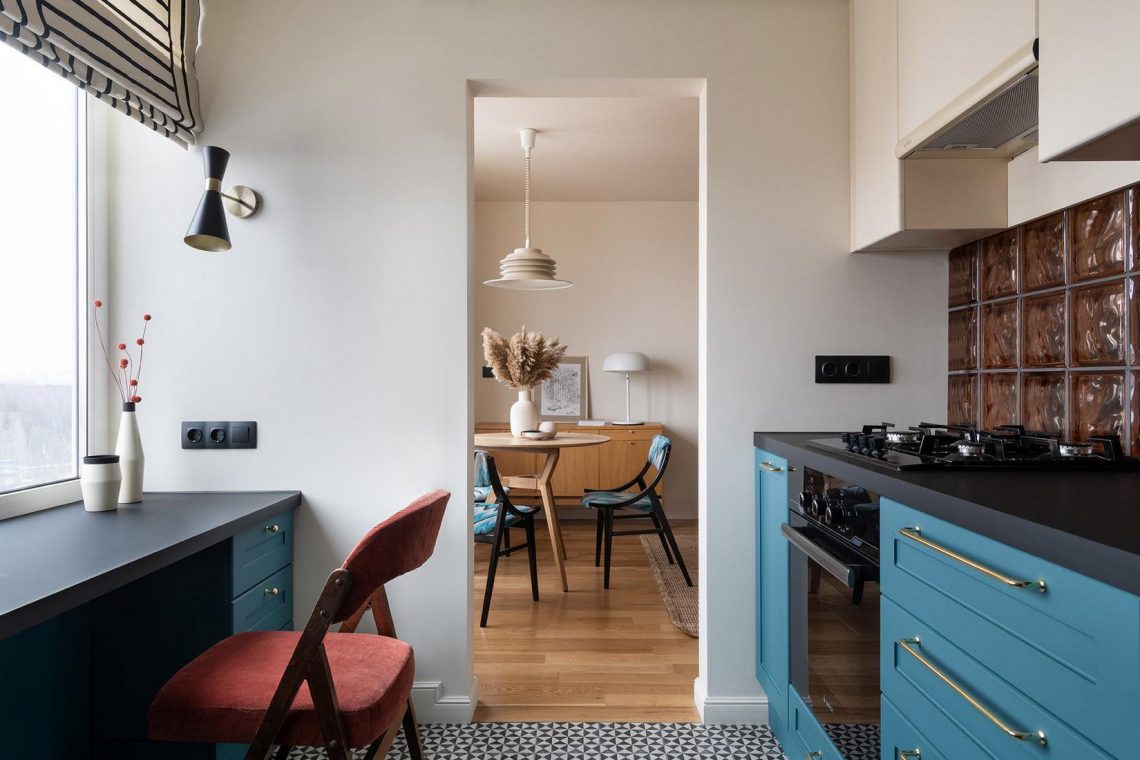 A lakás átalakításával több elképzelés is valóra vált a háromfős család 59m2-es otthonában