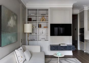 Semleges színvilág finom arany részletekkel és pasztell árnyalatokkal 54m2-en