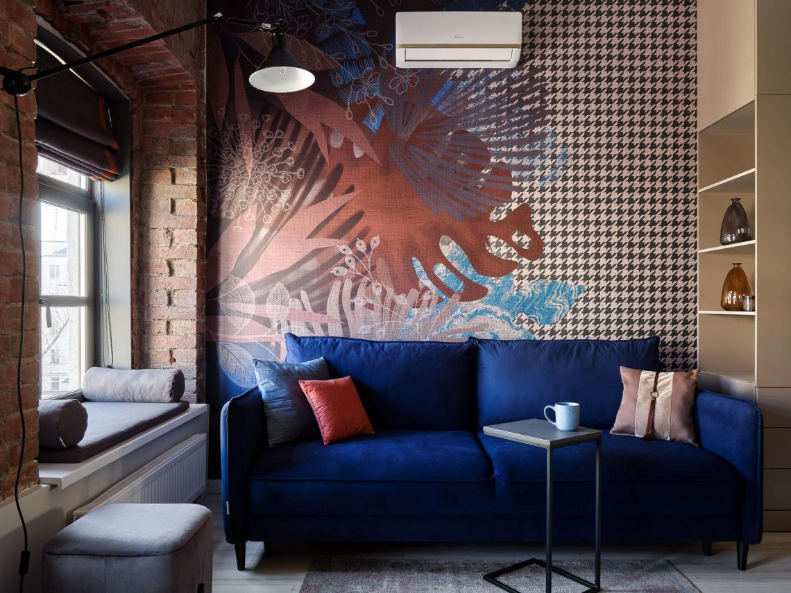 Stílusos kis lakás, ahol a pici, 21m2-es területen minden megtalálható, ami a fiatal lakónak kellhet