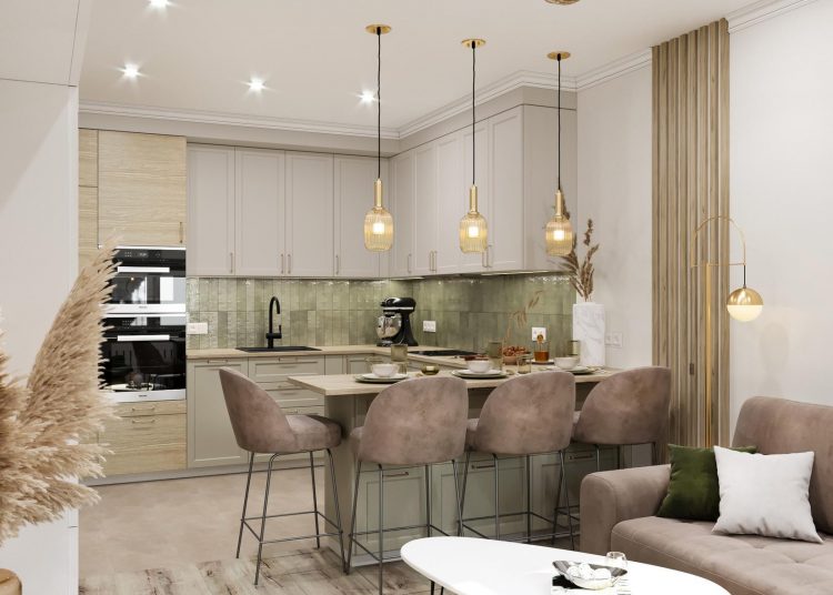 Anya és lánya otthona - lágy kéktől a pisztáciáig, meleg pasztellszínek 61m2-en