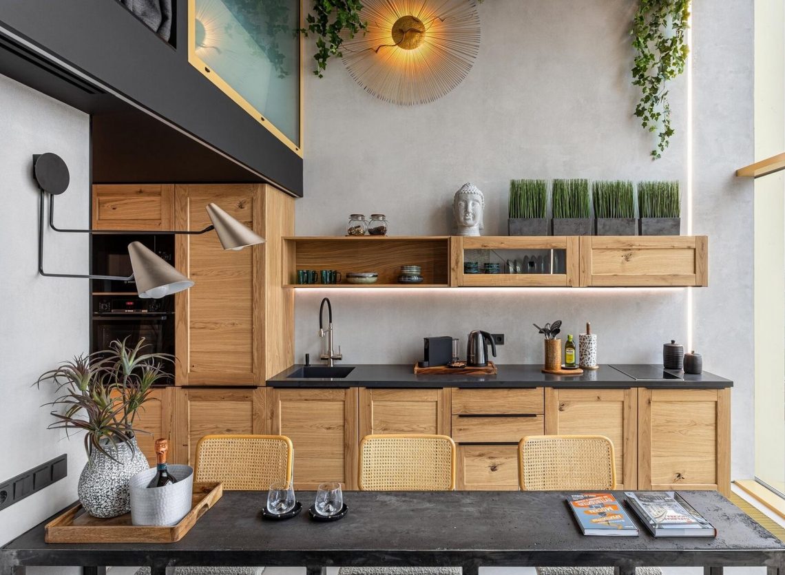 Ázsiai utazás inspirálta az 50m2-es, kétszintes lakás berendezését