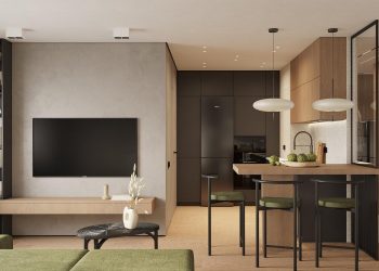 Bali szigete inspirálta a kisgyermekes család 63m2-es lakásának természetes hangulatú berendezését