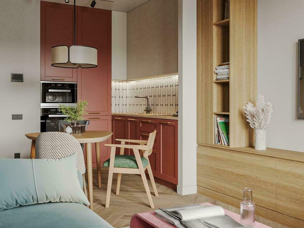 Egyszerű, nem hivalkodó, de egyedi berendezés fiatal nő 40m2-es otthonában