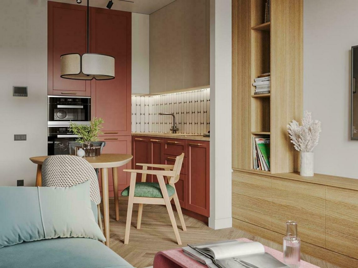 Egyszerű, nem hivalkodó, de egyedi berendezés fiatal nő 40m2-es otthonában