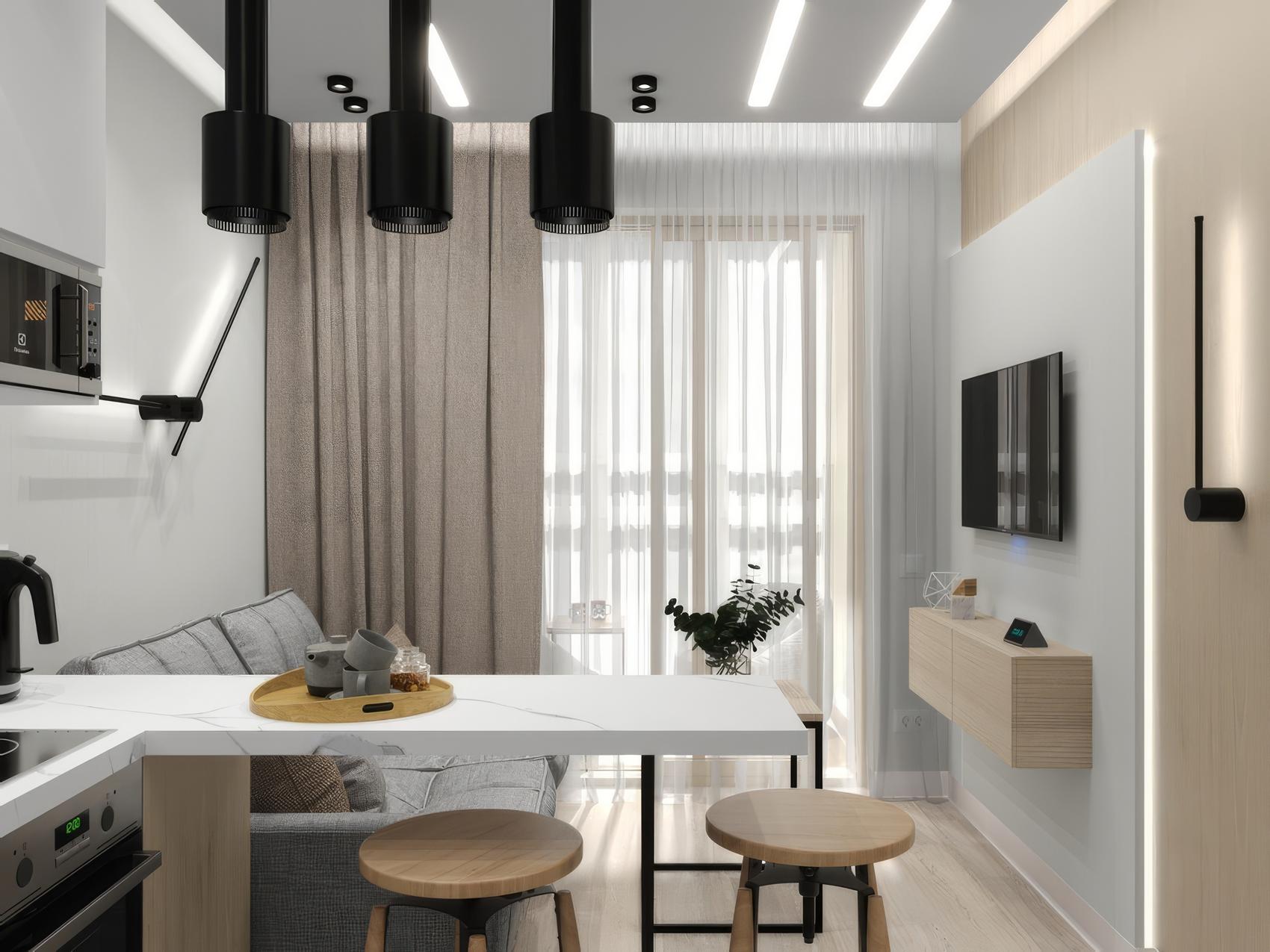 Fiatal házaspár első lakása még gyermek nélkül - könnyű, funkcionális berendezés 30m2-en Fiatal házaspár első lakása még gyermek nélkül - könnyű, funkcionális berendezés 30m2-en