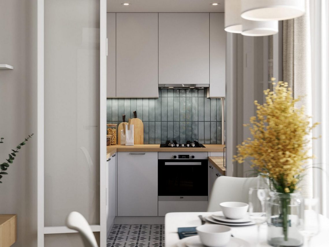 Fiatal pár gyermekkel 43m2-en - remek térszervezés kicsi, de különálló helyiségekkel