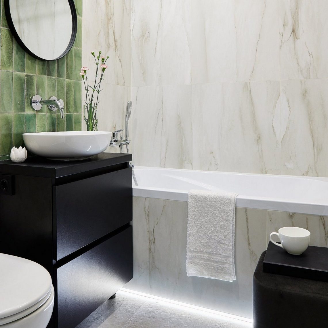 Hogyan lett drága megoldások nélkül is trendi és modern a 44m2-es lakás