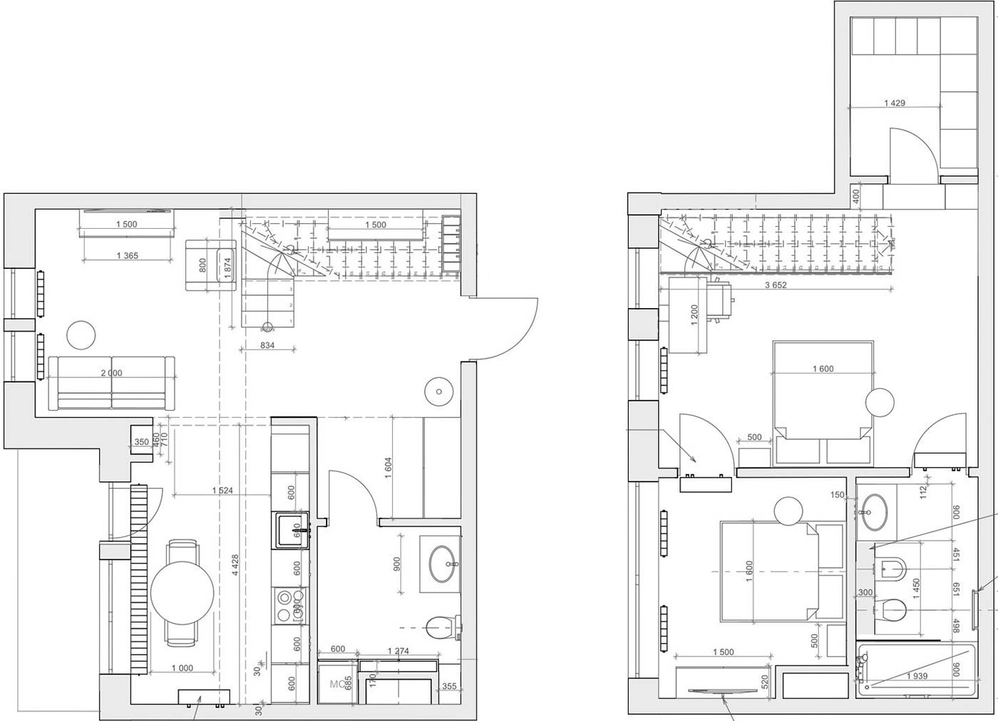 Kirobbanóan színes, kreatív tetőtéri lakás, házaspár 90m2-es otthona