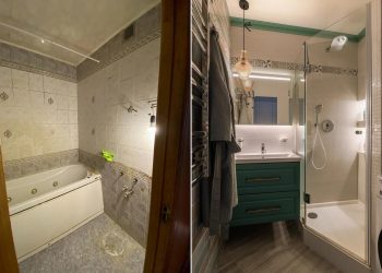 Előtte - utána: 7 kis fürdőszoba és WC teljes felújítása