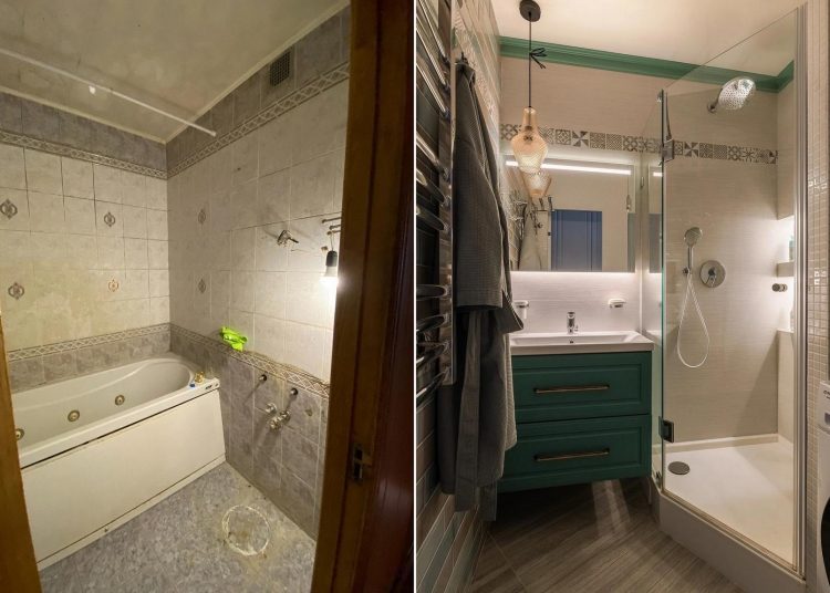 Előtte - utána: 7 kis fürdőszoba és WC teljes felújítása