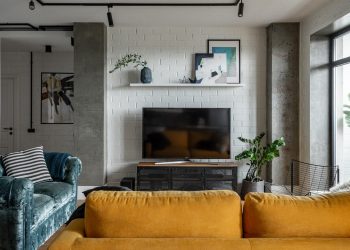 Loft stílusú lakberendezés otthonosan gyermekes család 78m2-es lakásában