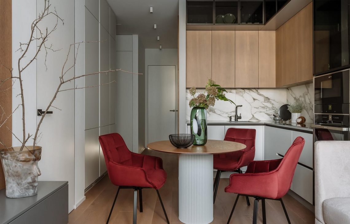 Ötletes hangulatvilágítások, otthonos, modern berendezés 62m2-es, új építésű lakásban