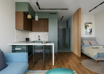 Tanárnő otthona, egy személy számára berendezett hangulatos és kényelmes 33m2-es lakás