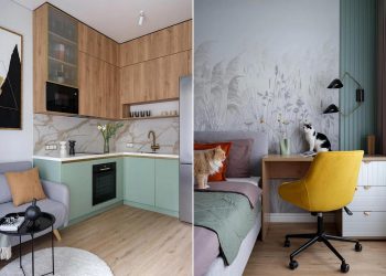 Fiatal nő és két cica gyönyörűen berendezett 44m2-es otthona