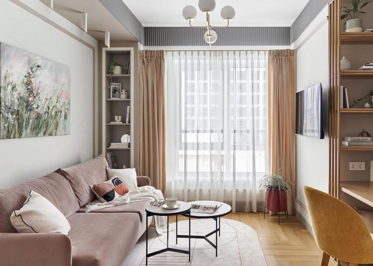 Fiatal ügyvédnő kényelmes kis lakása tavaszi hangulattal, 36m2