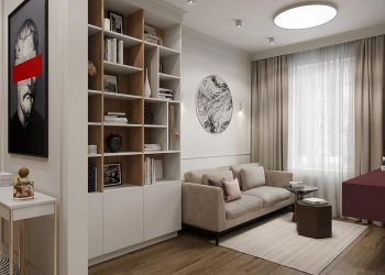 Fiatal nő szép otthona, ahol a semleges színvilág nem unalmas, 60m2