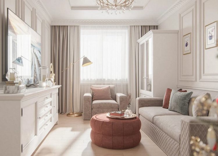 Lágy, hófehér tisztaság és klasszikus elemek anya és lánya otthonában, 62m2