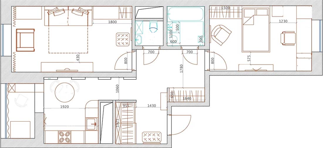 Lágy, hófehér tisztaság és klasszikus elemek anya és lánya otthonában, 62m2