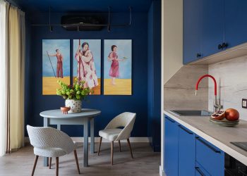 Nem szokványos elosztás átjárható fürdőszobával 37m2-es lakásban